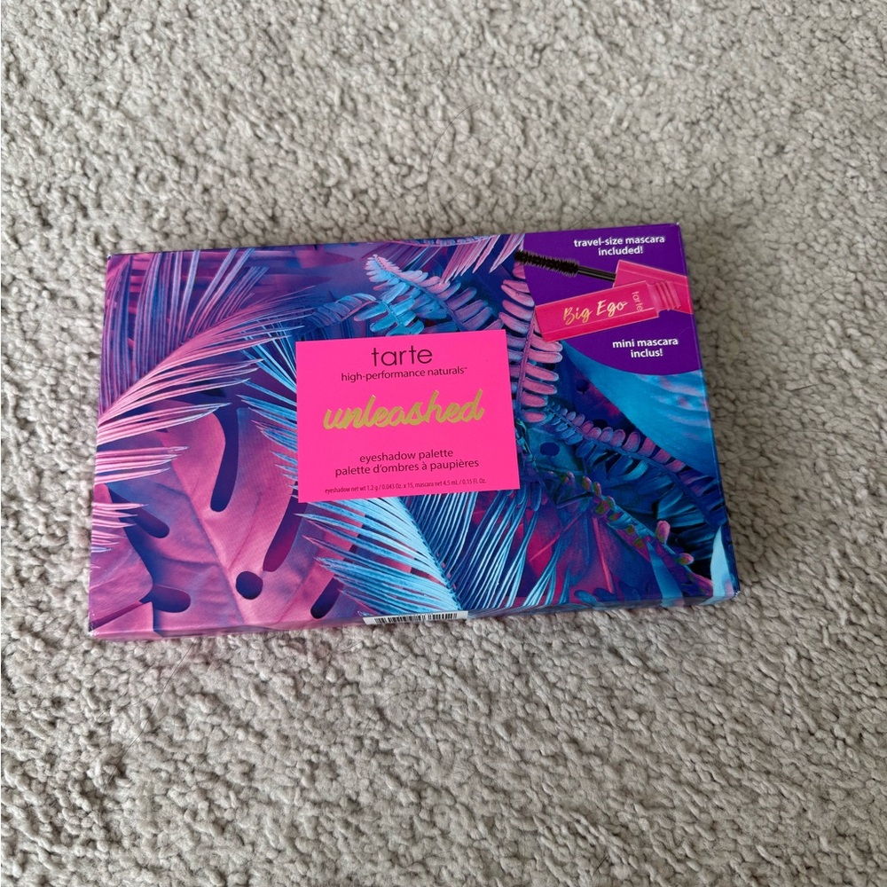 tarte Unleashed Eyeshadow Palette – Pink & Purple Tropical Packaging